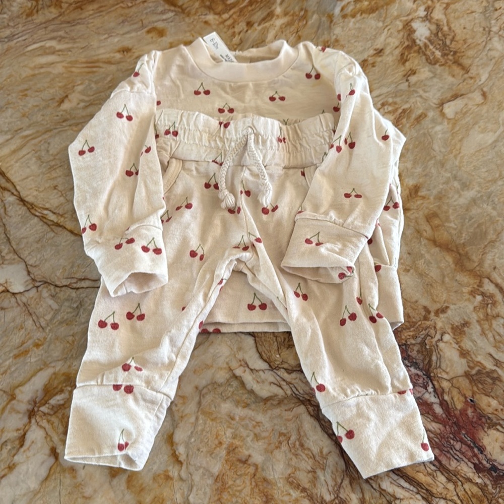 Childhoods Clothing Matching Set, Cherries, 6-12